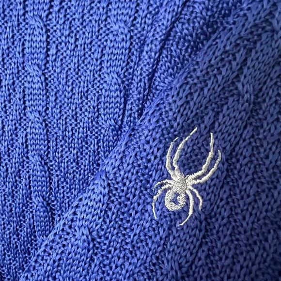 Spyder Women's Royal Blue Jacket with Teal Zipper - Picture 2 of 8